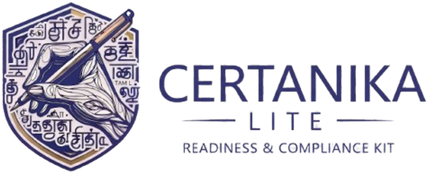 CertanikaLite - Readiness & Compliance Kit